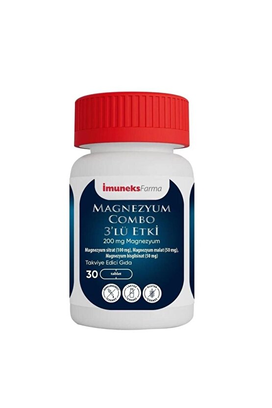 Magnezyum Combo 3’lü Etki 30 Tablet