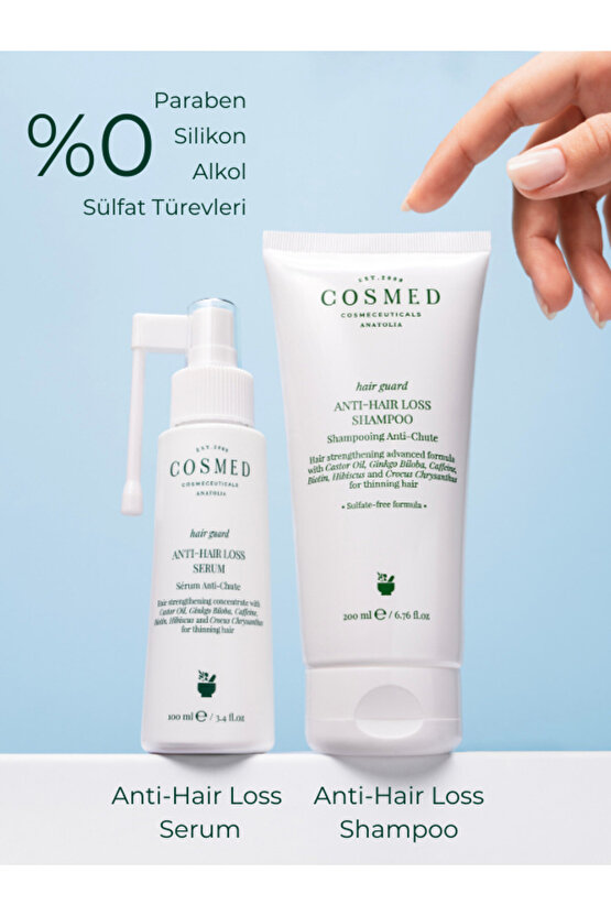 Sülfatsız, Tuzsuz Saç Dökülme Karşıtı Serum - HAIR GUARD ANTI-HAIR LOSS SERUM 100 ml