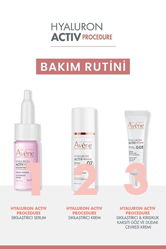 Hyaluron Activ Procedure Peptit (%10) Niasinamid (%6) ve Hyalüronik Asit (%1) İçeren Serum 20 ml