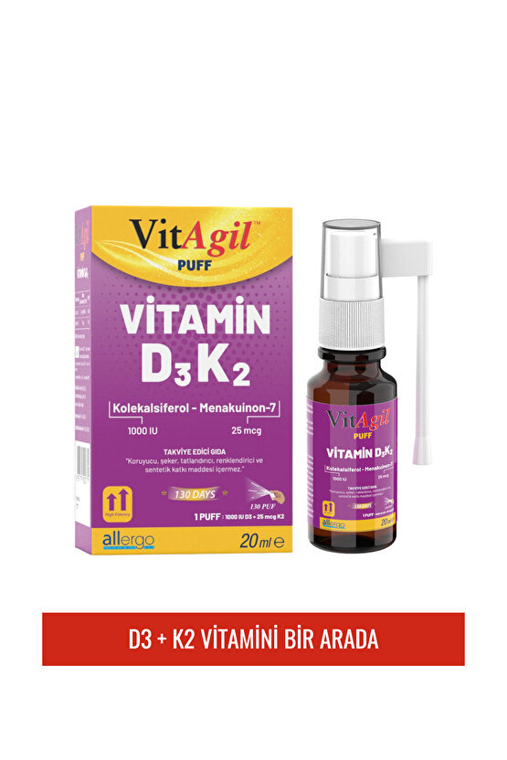 Vitamin D3 + K2 20 Ml Sprey