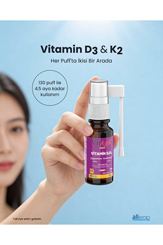 Vitamin D3 + K2 20 Ml Sprey
