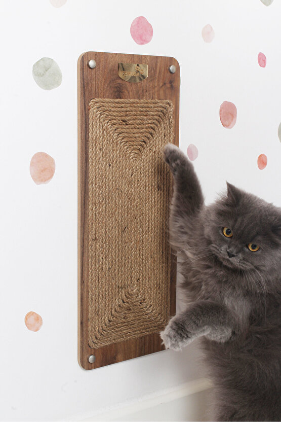 Duvara Monte Edilebilir Düz Kare Kedi Tırmalama