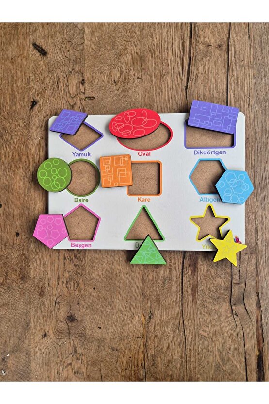 Geometrik Şekiller Kabartmalı