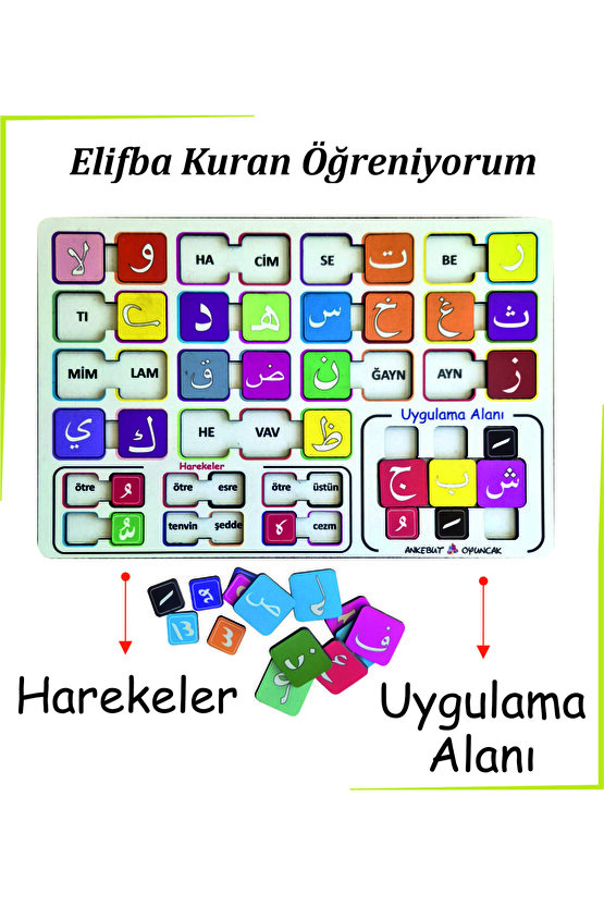 Ahşap Elifba Seti ile Kuran Öğreniyorum