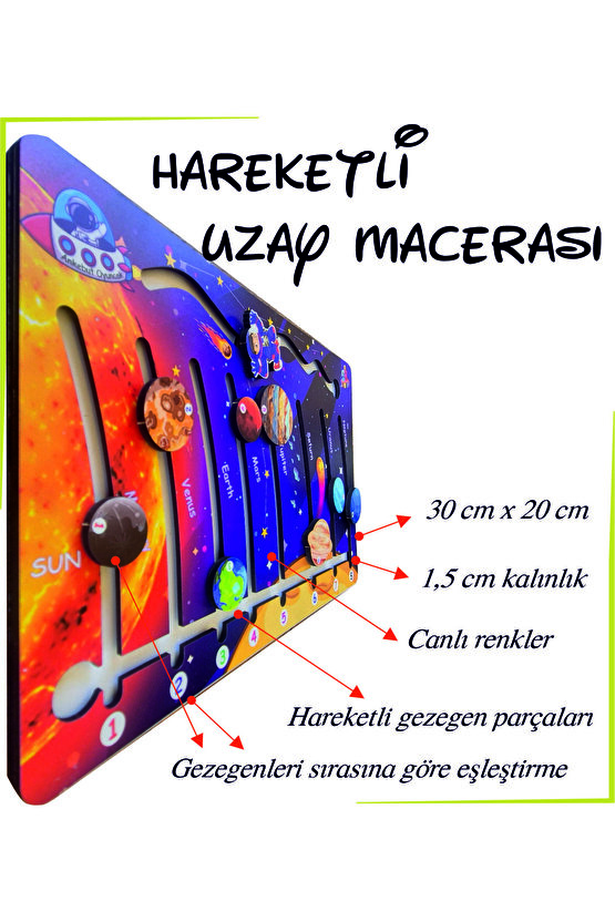 Ahşap Hareketli Uzay Macerası