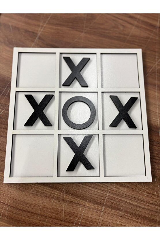 AHŞAP SOS OYUNU, XoX, Tic Tac Toe, OxO