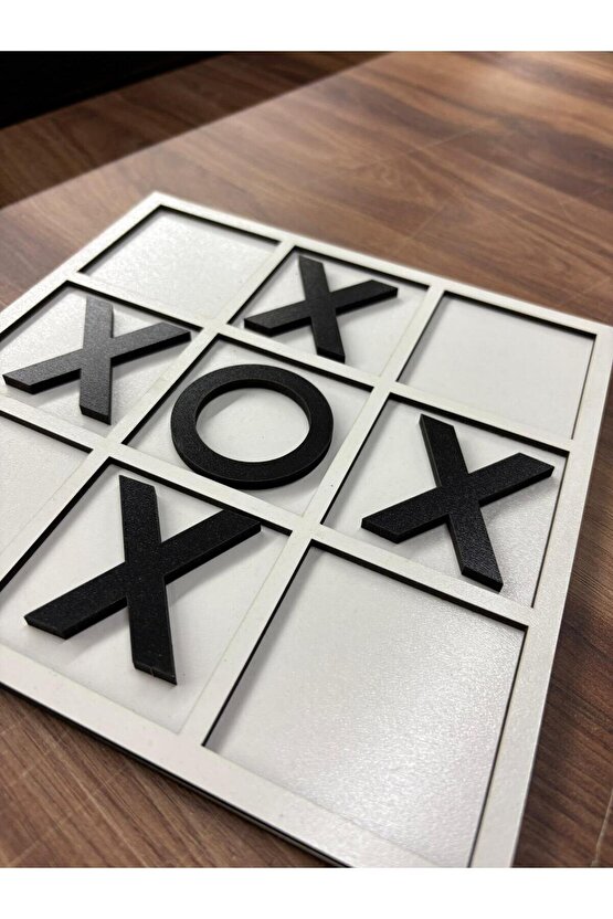 AHŞAP SOS OYUNU, XoX, Tic Tac Toe, OxO