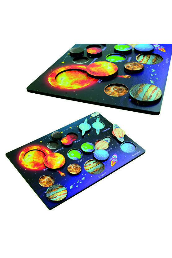 Ahşap Solar System Puzzle