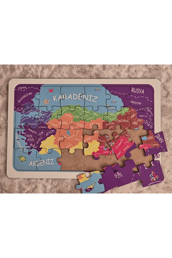 Türkiye  Haritası 24 Parça Puzzle
