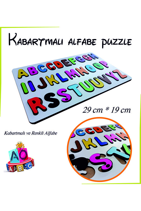 Kabartmalı Alfabe Puzzle