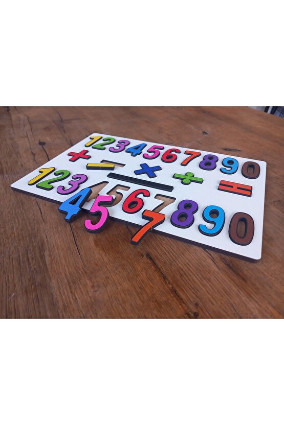 Sayılar ve Matematik İşaretleri Puzzle