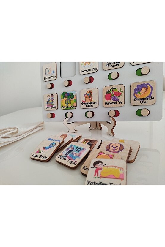 Montessori Küçük Sorumluluk Alma Beceri Ve Görev Tablosu Günlük Rutinim