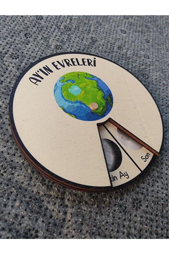 Ayın Evreleri Yuvarlak Çarklı Sistem 15 Cm Çap