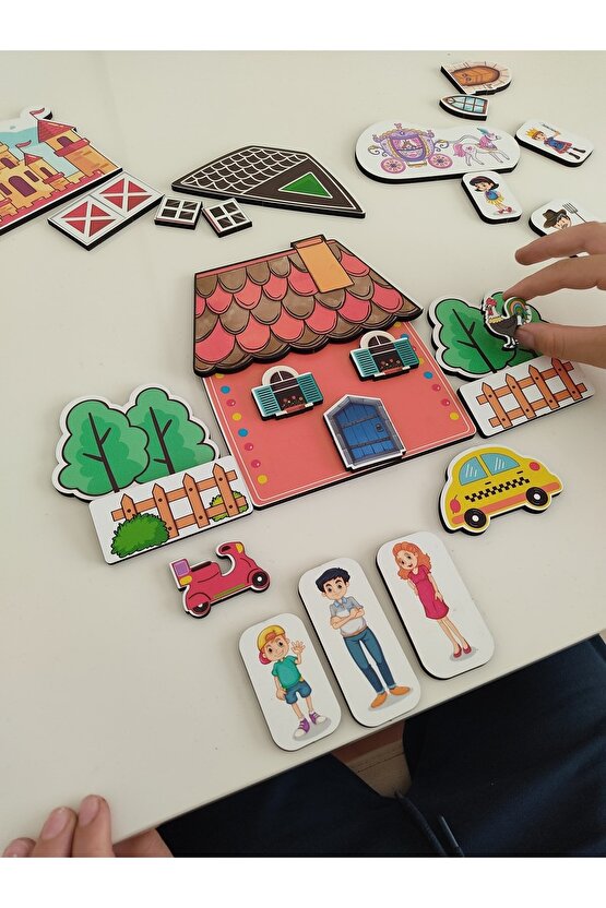 Hayal Dünyam 35 Parça Ahşap Yapboz Puzzle