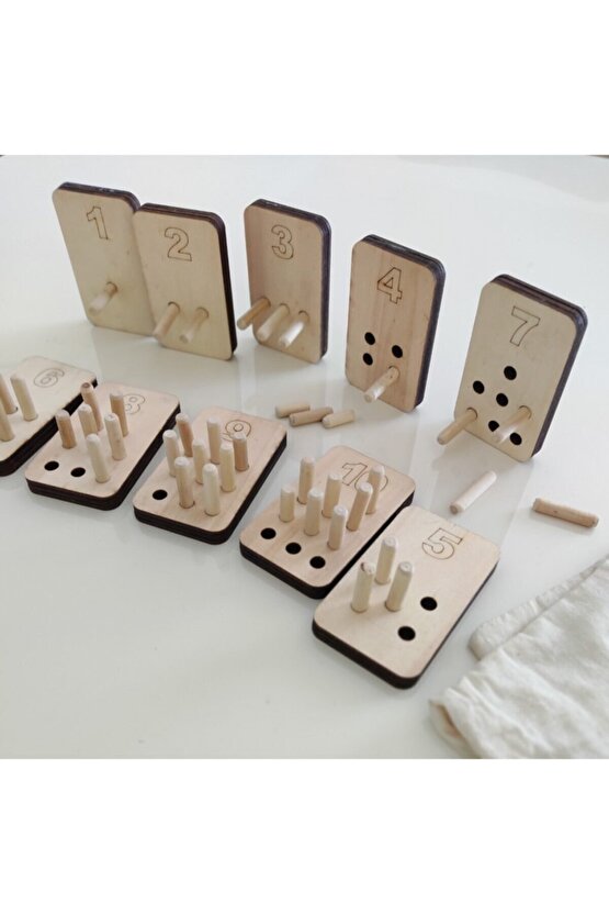 Montessori Pim Takmalı Sayı Ve Değerleri Öğrenme Seti
