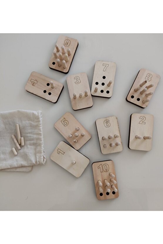 Montessori Pim Takmalı Sayı Ve Değerleri Öğrenme Seti