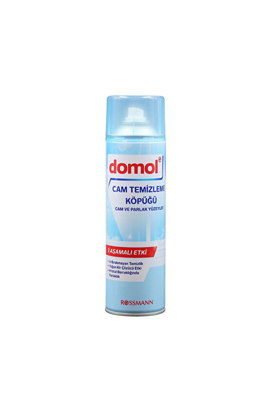 Cam Temizleme Köpüğü Cam ve Parlak Yüzeyler 500 ml (3 Adet)