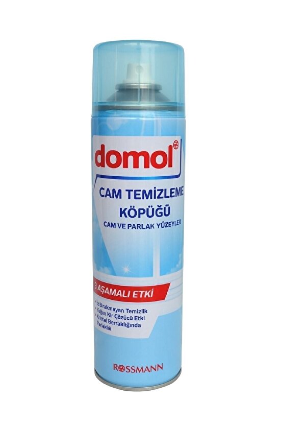 Cam Temizleme Köpüğü Cam ve Parlak Yüzeyler 500 ml (4 Adet)
