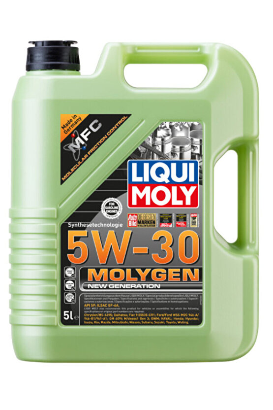 Molygen New Generation 5W-30 Motor Yağı 5 L (9952) 2025 ÜRETİM