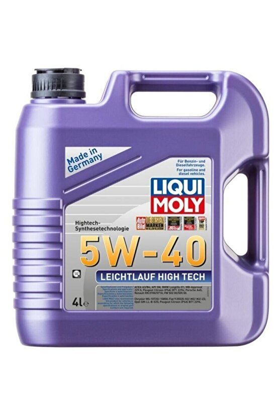Leichtlauf High Tech 5w-40 Motor Yağı 4 Litre