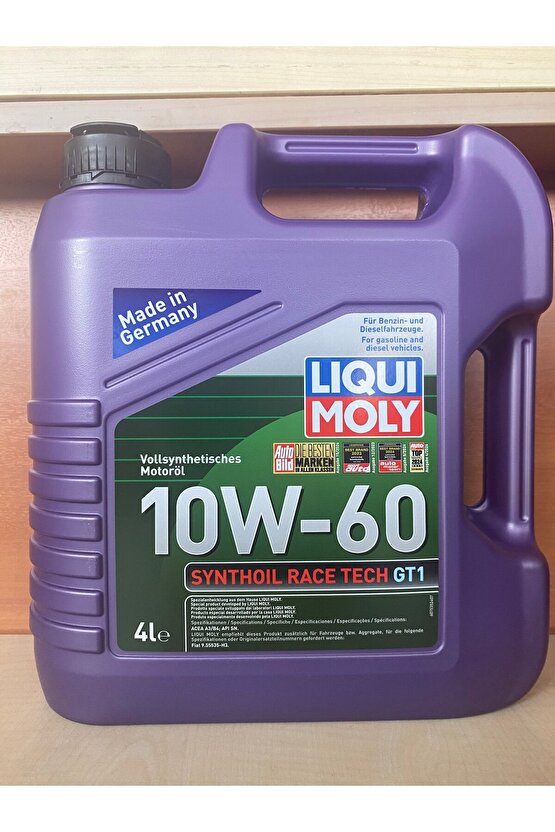 LIQUIMOLY (7535) SYNTHOIL RACE TECH GT1 10W-60 4LT