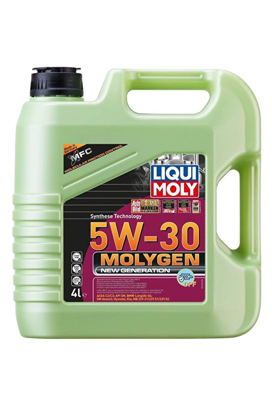5W30 Motor Yağı Molygen New Generation 4 Litre (9089) 5W-30 Motor Yağı