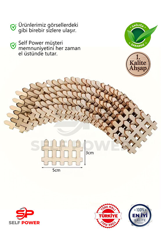 20 Adet Mini Dekoratif Çit