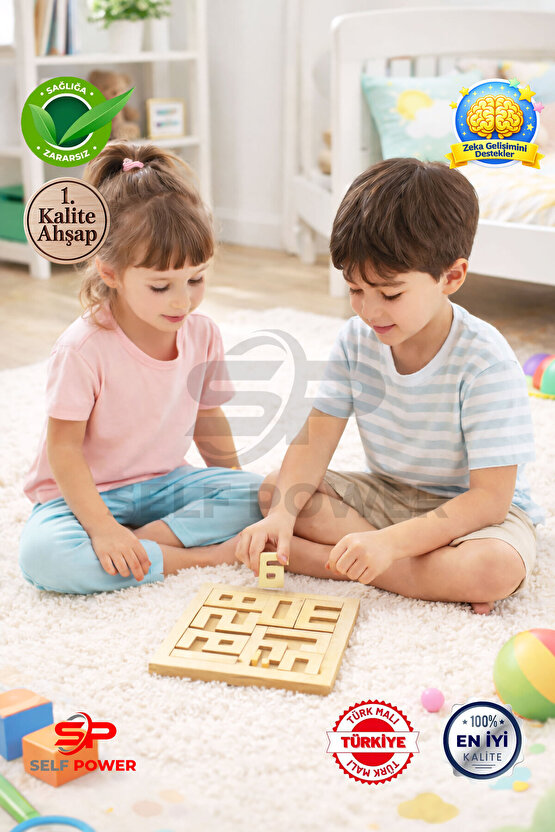 AHSAP ZEKA OYUNU RAKAMLAR BOYANABİLİR BOYA FIRÇA DAHİL