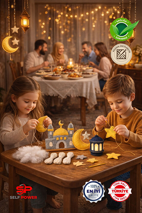 RAMAZAN AYINIA ÖZEL KEÇE DİKİŞ SETİ İP İĞNE ELYAF DAHİL