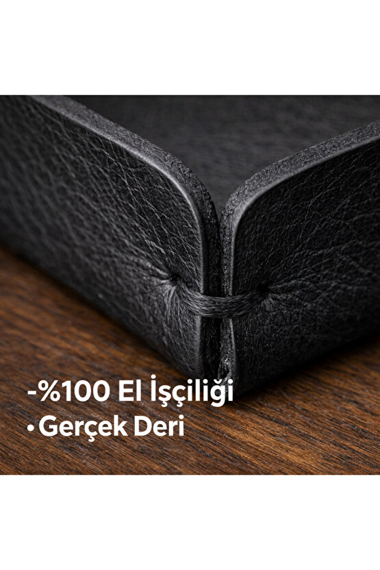 Kişiye Özel Hakiki Deri Bardak Altlığı Seti 4lü + Deri Kılıf, Lazer Kazıma İsim, Logo, Yazı Baskılı