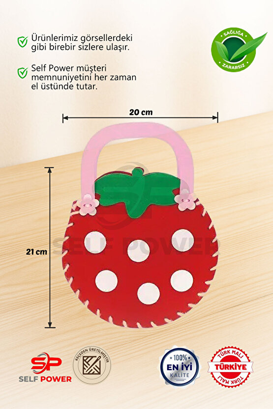 Eğitici Dikiş Başlangıç Kiti -Eğitici Üretken Set , Keçe Malzeme, Kolay Eğlenceli El İşi & Hediyesi