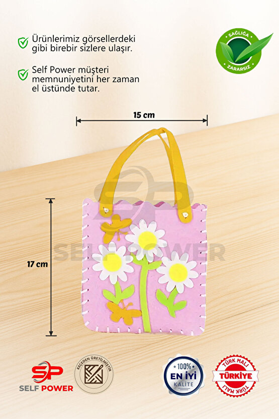Eğitici Dikiş Başlangıç Kiti -Eğitici Üretken Set , Keçe Malzeme, Kolay Eğlenceli El İşi & Hediyesi