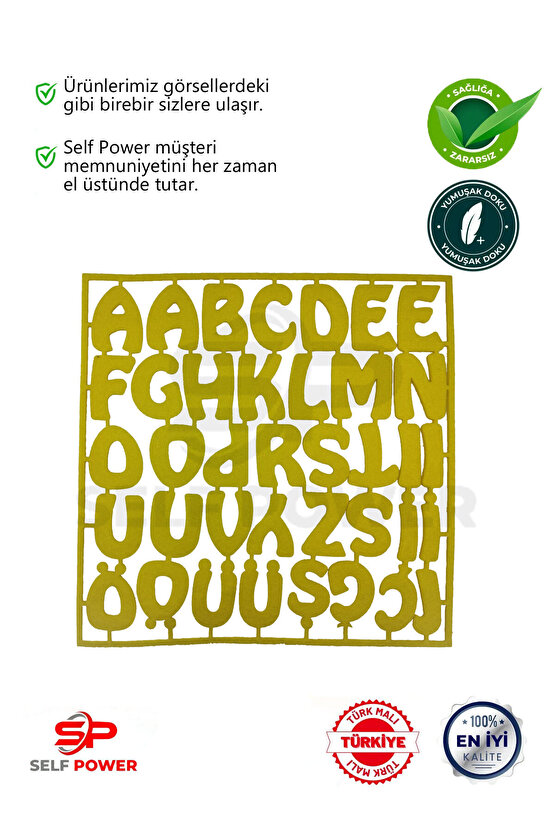 3+ Yaş Çocuklar İçin Alfabe Keçe Harf Tanıma&Eşleştirme Eğitic i ABC Öğrenme Sınıf ve Ev Eğitimi