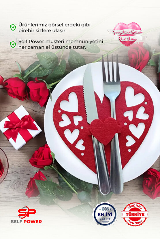 2li Sevgililer Günü Sofra Seti, Sevgililer Günü Masa Dekorasyonları
