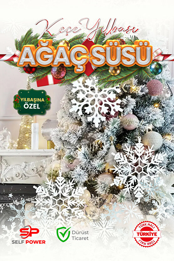 Yilbaşi Kar Süsü Keçe 25 Adet