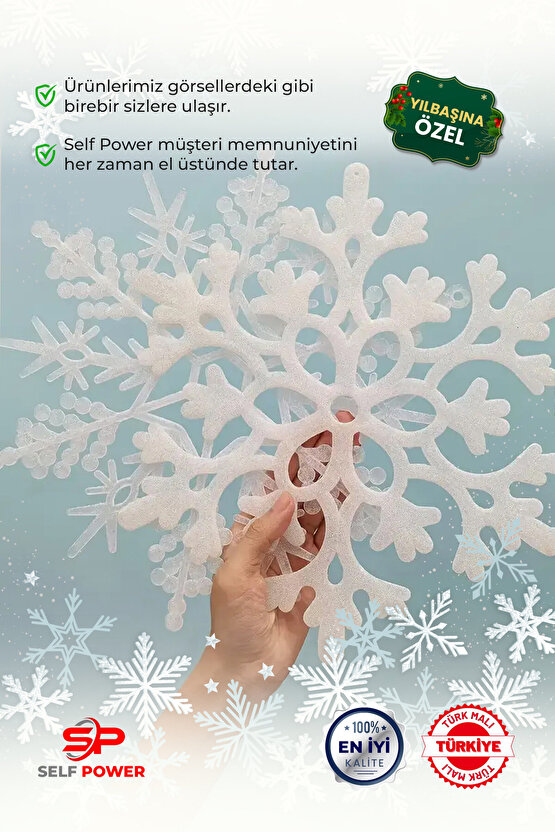 Yilbaşi Kar Süsü Keçe 25 Adet
