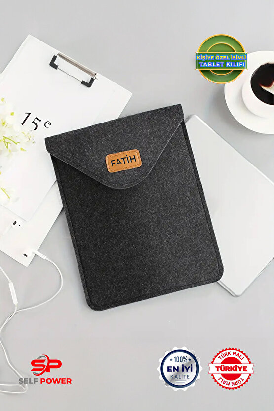 Kişiye Özel Keçe Tablet Kılıfı Çantası Ipad samsung Galaxy Tabkindleredmi Pad Se Için
