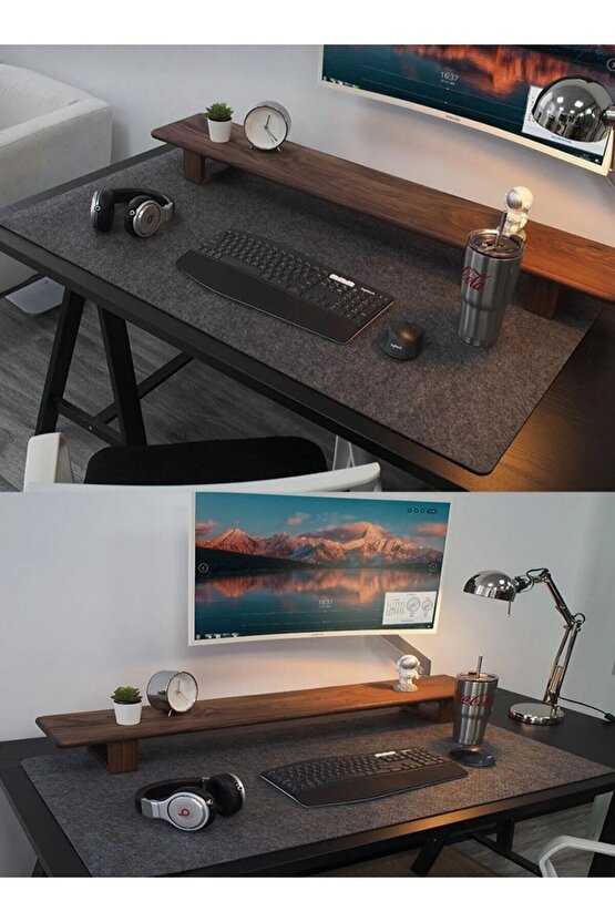 Kaliteli Keçe Çalışma Masası Düzenleme Ve Oyuncu Mouse Pedi Masa Üstü Düzenleyici 50x100 Cm