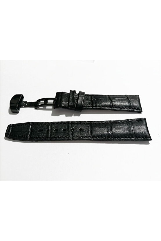 &Hertür Saate &Uygun  Kelebek  Toka  24 MM  siyah  kordon   (195)  siyah  toka