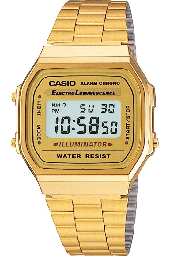 A168WG-9WDF Retro Quartz Çelik Altın Rengi