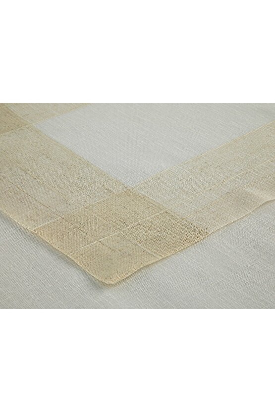 Luxe Linen Look Polyester 2li Amerikan Servis 35x50 cm Bej