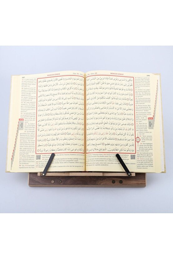 Masaüstü Kitap Tutucu Tablet Ahşap Kuran Kerim Rahlesi