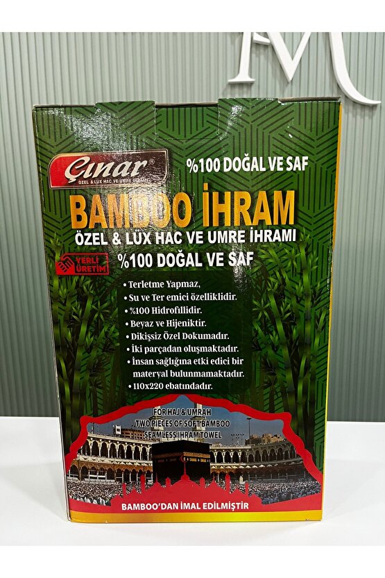 Bambu İhram Takımı – %100 Doğal ve Saf Bambu – Hac & Umre İhramı (2 Parça)