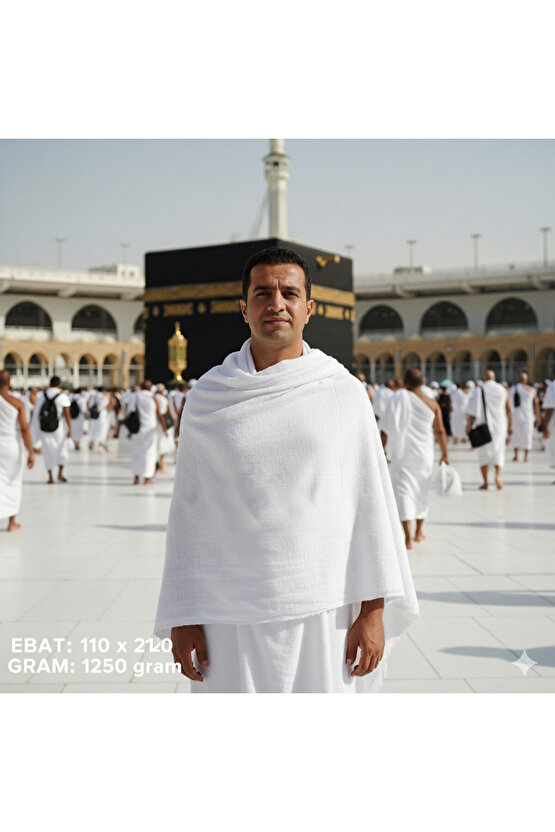 1250gr. %100 Pamuk Hac - Umre Için Erkek Ihram