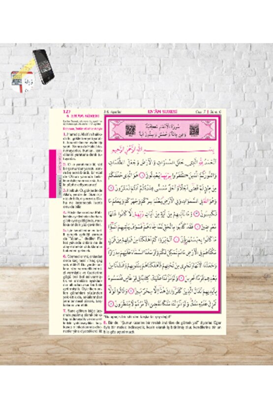 Mealli Kuran I Kerim Rahle Boy ( 20*28 Ebat ) Pembe Renk...