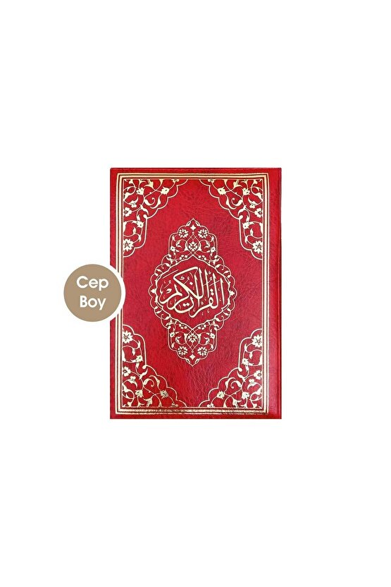 Ayfa Cep Boy Kılıflı Kuran 10x14 - Kırmızı