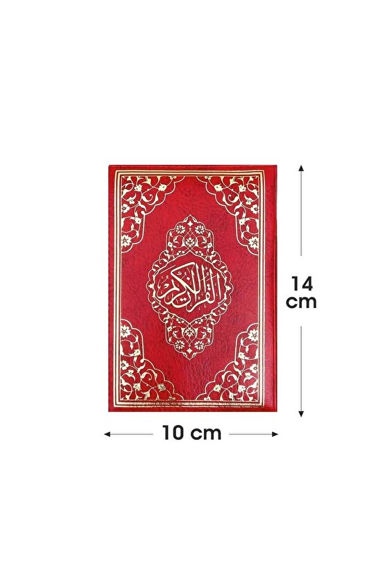 Ayfa Cep Boy Kılıflı Kuran 10x14 - Kırmızı