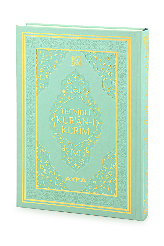 Tecvidli Kuranı Kerim - Termo Deri - Orta Boy - Turkuaz Renkli - Ayfa Yayınevi - Bilgisayar Hatlı