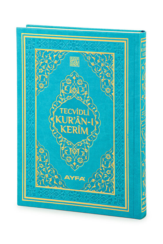 Tecvidli Kuranı Kerim - Termo Deri - Orta Boy - Mavi Renkli - Ayfa Yayınevi - Bilgisayar Hatlı
