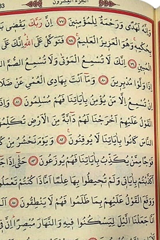 Hafız Boy Deri Kaplı  Yaldızlı Kuranı Kerim + İhya Besmele Ayracı